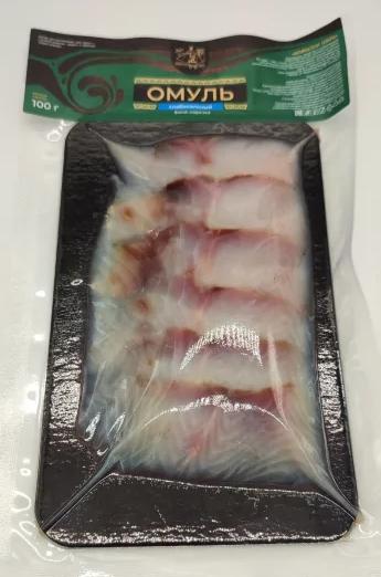 Омуль филе слабой соли нарезка 100гр Фото Омуль филе слабой соли нарезка 100гр