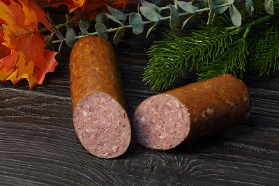 Превью Колбаса из благородного оленя полукопченая (охлажденная) 