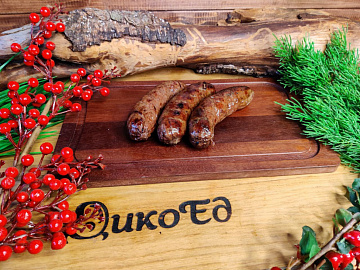 Колбаски для жарки из нутрии и лося Фото Колбаски для жарки из нутрии и лося