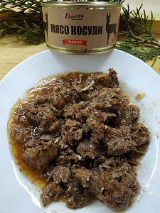 Превью Тушеное мясо косули (тушенка из косулятины)