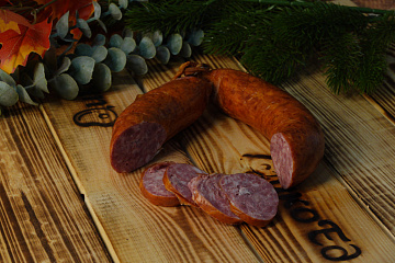 Фото Колбаса из лося с кабаном по-краковски