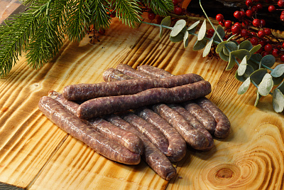 Превью Колбаски для жарки из лося (Гриль) (с жиром коня)