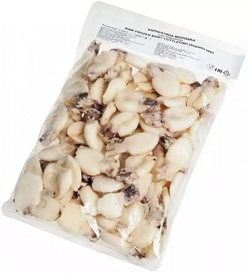 Каракатица целая молодая очищенная замороженная 60/80 Фото Каракатица целая молодая очищенная замороженная 60/80