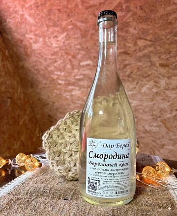 Березовый квас Смородина (750 мл) Фото Березовый квас Смородина (750 мл)