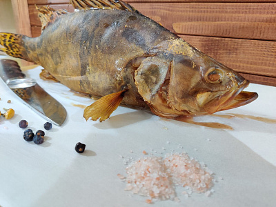 Превью Китайский окунь горячего копчения