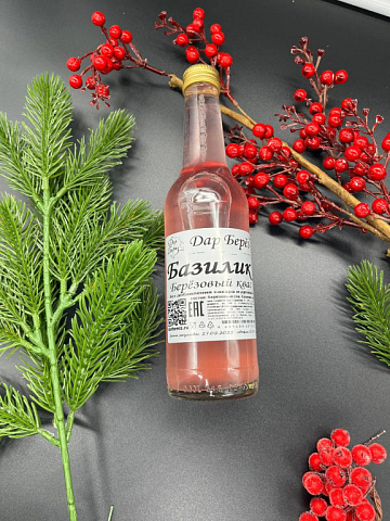 Березовый квас Базилик (330 мл) Фото Березовый квас Базилик (330 мл)